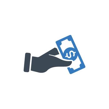 Payment flat solid icon vector