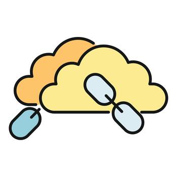 Cloud computing data network storage connection information sharing vector