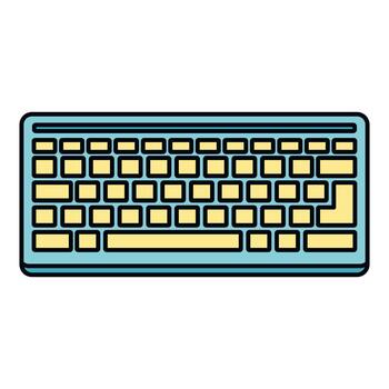 computadora teclado dispositivo para datos entrada vector