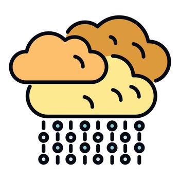 Cloud data storage downloading binary code stream vector
