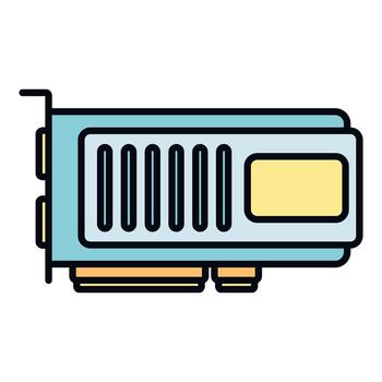 Graphics card processing unit computer hardware component vector