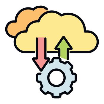 Cloud computing data synchronization and management process vector