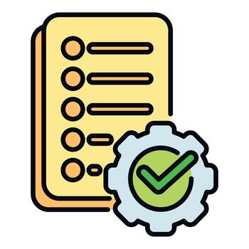 Task list managing process and checking completion vector