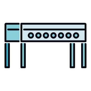 Server rack icon representing cloud computing infrastructure vector