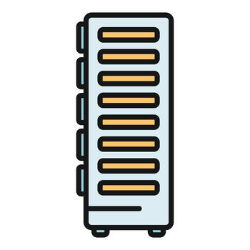 Server rack organizing network and cloud computing data vector