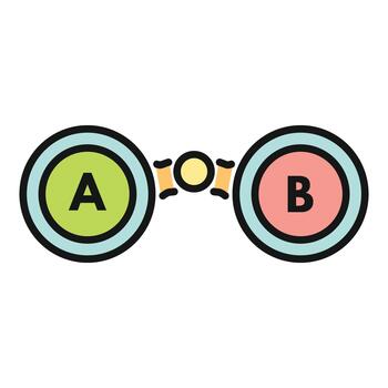 ab división pruebas comparando dos diferente opciones vector