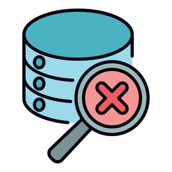 base de datos error buscando datos no encontró concepto vector