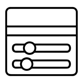 dos control deslizante control S interfaz elemento vector
