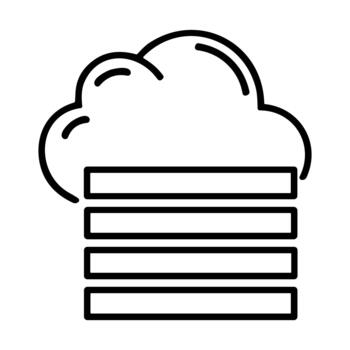Cloud Storage Data Icon vector