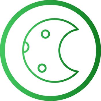 Luna eclipse codificado ui símbolo marca vector