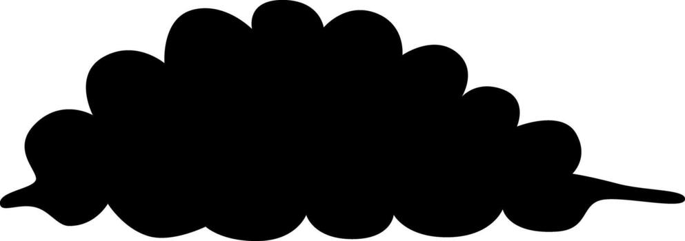 Cloud Large A - Solid Shape vector