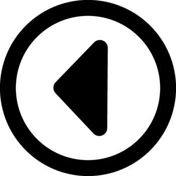 Wedge Left Circle Medium vector