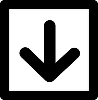 Arrow Down Square Medium vector