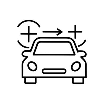 Car Adding Features Icon vector