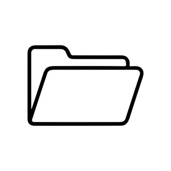 Simple Folder Icon vector