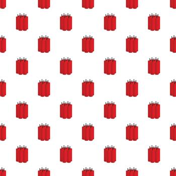 Dynamite bundle explosive red seamless pattern background vector