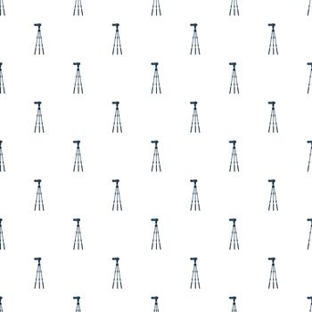 Tripod camera stand repeatable digital pattern background vector