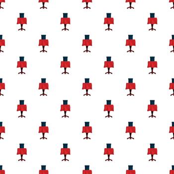Repeating magic trick table with hat pattern vector