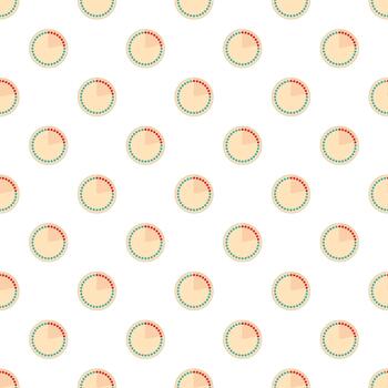 Loading progress bar circles seamless pattern background vector