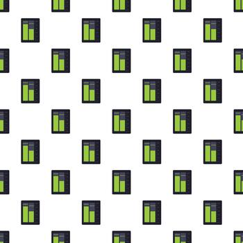 Bar chart seamlessly repeating pattern for data analysis vector