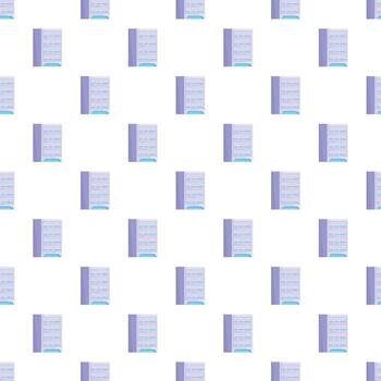Server racks creating data storage technology pattern vector