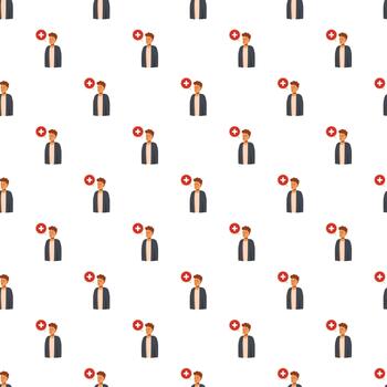 Adding users to network pattern concept background vector