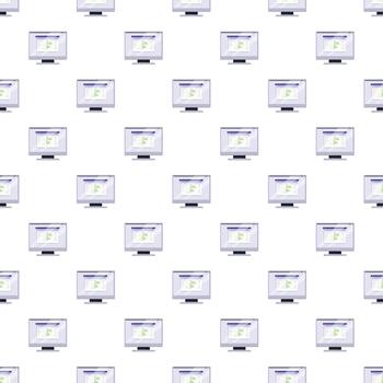 repitiendo computadora monitores mostrando programación código modelo vector