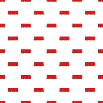 rojo rectangular banquete mesa sin costura modelo antecedentes vector