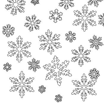 Snowflake Pattern Collection vector