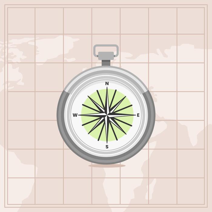 World Map With Compass Vector Art, Icons, and Graphics for Free Download