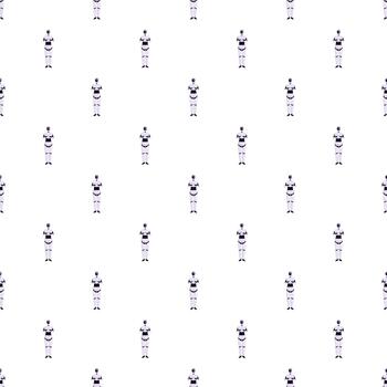 Repeating android pattern representing artificial intelligence technology vector