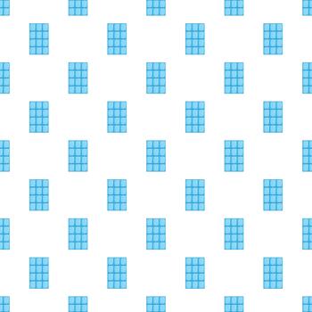 Blue rectangular solar panel modules repeating pattern vector