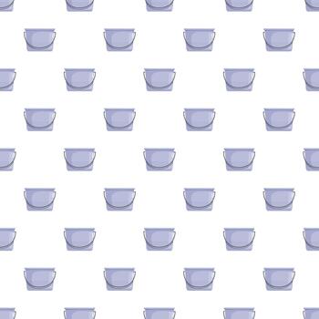 Plastic cleaning buckets displaying seamless repeat pattern vector