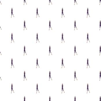 Scuba diver pattern on white background vector