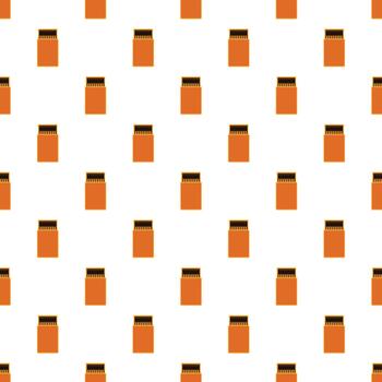 Matchboxes repeat seamless pattern on white background vector