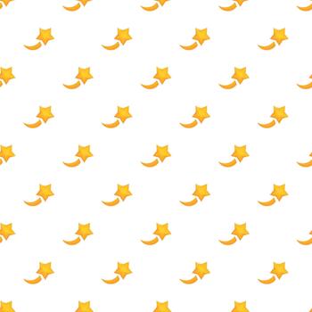 Repeating shooting star pattern creating background design vector