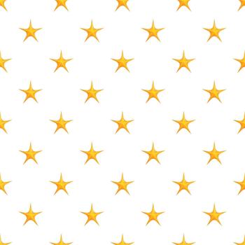 Gold star seamless pattern with repeating elements vector