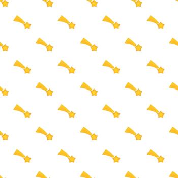 Falling star comet pattern on white background vector