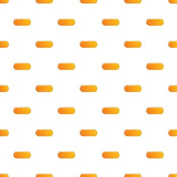 Orange pill capsule repeating pattern background design vector
