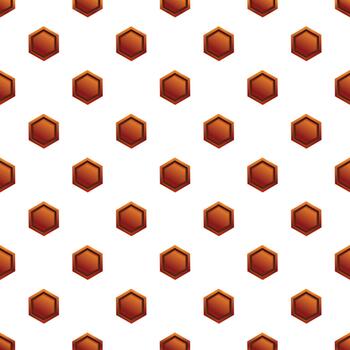 Repeating hexagon pattern creating a geometric background texture vector