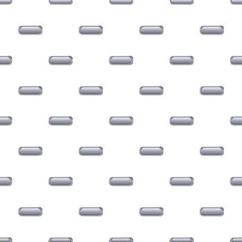 repitiendo gris metálico botón modelo en blanco antecedentes vector