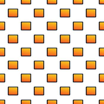 Orange square buttons creating a seamless pattern vector