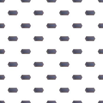 Gray badge shape geometric repeating pattern background vector