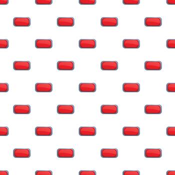 Repeating red buttons creating a seamless pattern vector