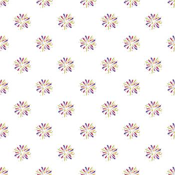 Repeating festive firework pattern for celebration background vector