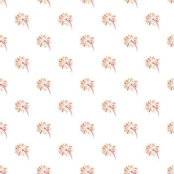 Repeating firework pattern celebrating festive occasions vector