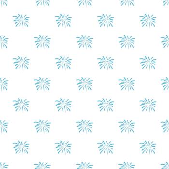 Blue fireworks exploding seamless pattern background graphic vector