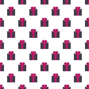 Gift boxes pattern creating seamless celebration background vector