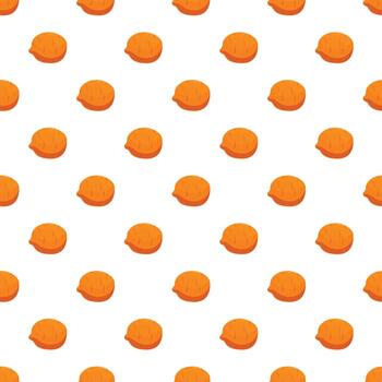 Walnut shell seamless pattern repeating food background vector
