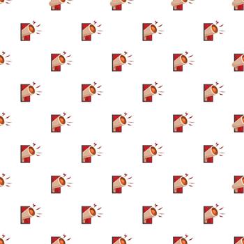 Loudspeaker pattern creating a repeating promotion background vector